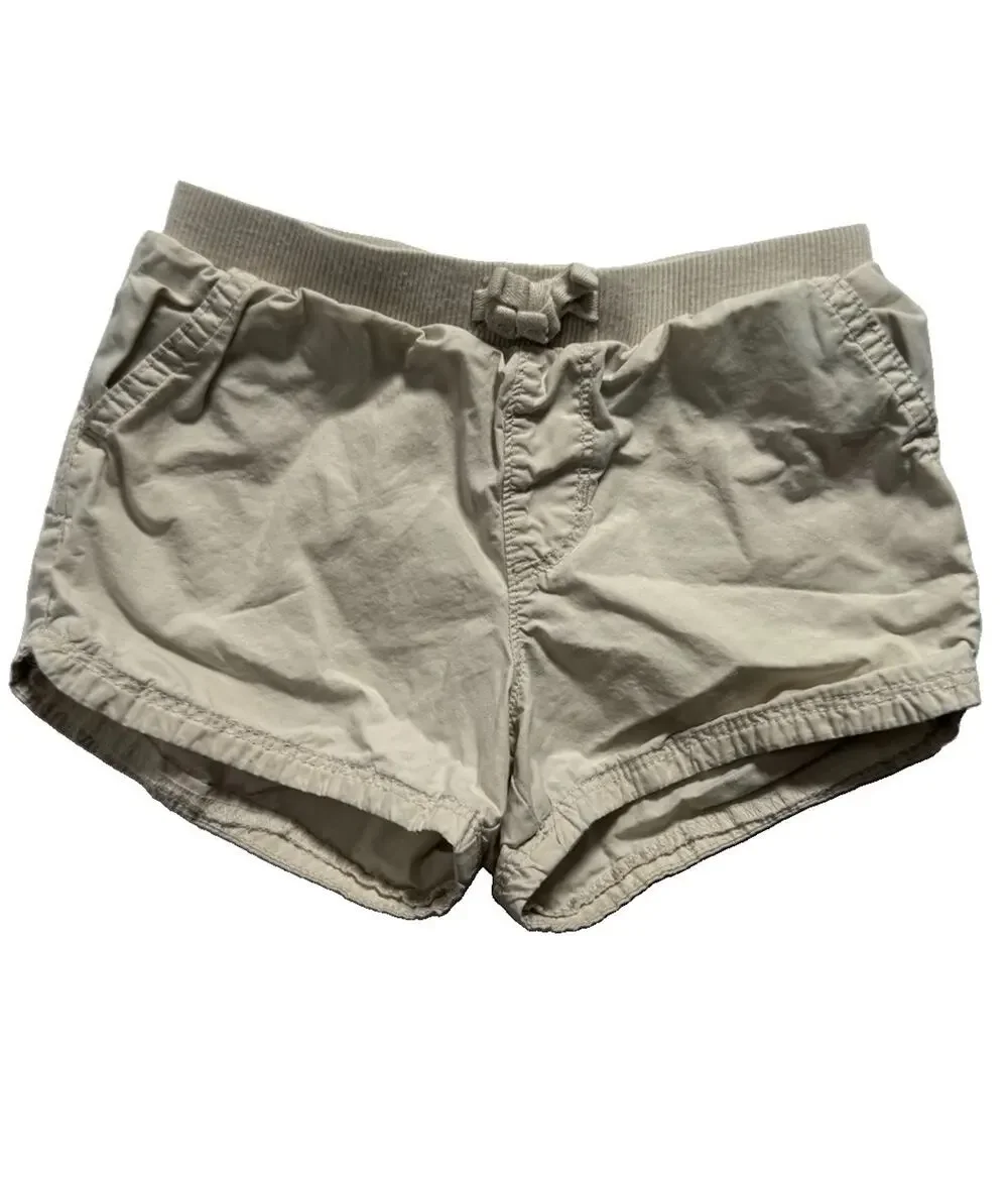 The Children’s Place Girls Khaki Pull On Shorts Size 5T Elastic Waist Pockets